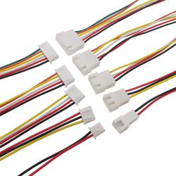 10 Stück Micro JST XH 2,54 mm Rastermaß 2/3/4/5/6 Pin Stecker / XH2,54 Buchse Verlängerungskabel Draht Kabelstecker 20 cm 26 AWG