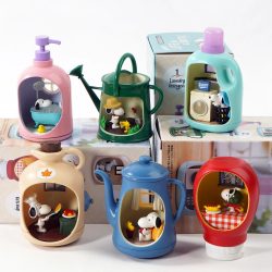 Re-Ment Life in A Bottle Snoopy Mystery Blind Box Geschenke Spielzeugmodell Anime-Figuren Sammelornamente