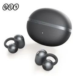 QCY Crossky C50 Drahtlose Ohrhörer mit offenem Ohr, Bluetooth 6.0, Komfort-Clip-On-Sport-Kopfhörer, 4 Mikrofone, KI, klarer Anruf, Bass-Boost-Kopfhörer