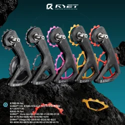 RYET RS Keramik-Umwerferrollenrad, übergroß, 13 T?19 T, Riemenscheibe, passend für Shiman R7000 R8000 R8100 R8150 R9100 R9250