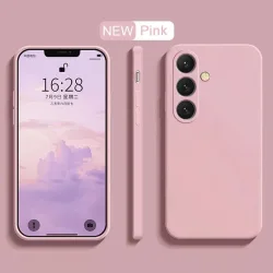 Original Samsung S25 Ultra Fall Weiche Flüssigkeit Silikon Stoßfest Telefon Zurück Abdeckung Für Galaxy S20 S21 S22 S23 S24 FE Plus Ultra