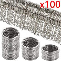 30mm/25mm/20mm Metall Schlüsselanhänger Schlüsselanhänger Sets Schlüsselanhänger Anti-Rost Schlüsselanhänger Schlüsselanhänger Autoschlüssel Anhänger Split