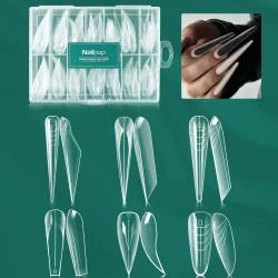 Nailpop Dual Form Formen Mehrere Formen verfügbar Vollständige Abdeckung Acryl Nagelverlängerung Formen Wiederverwendbare DIY Home Nail Art Salon