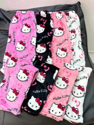2026 Neue Hello Kitty Pyjamahosen Anime Damen-Pyjamahosen Cartoon-Paar-Schlafanzughosen Freizeit-Hauskleidung
