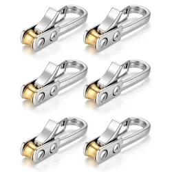 Neues Knotenfreies Seilspanner-Set Hochbelastbare Rollen-Paracord-Einsteller Einfach zu Bedienender Kabelzug für Zelte