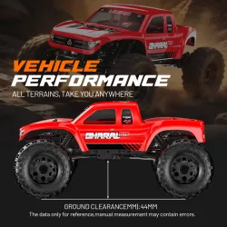 UDIRC UCX1804PRO 1:18 Maßstab RC Rock Crawler mit Allradlenkung, FOC Outrunner Brushless Motor, Geländegängiger Off-Road-Truck für Erwachsene