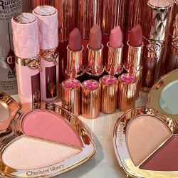 Luxuriöser CT Pink Diamond Herzförmiger Lippenstift, Leuchtender Lip Glow, Aufpolsternder Lipgloss, Wasserfest, Langanhaltend, Natürliche, Fortschrittliche Kosmetik