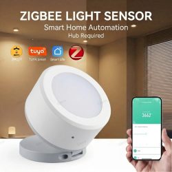 ZigBee-Lichtsensor, Helligkeitssensor, Beleuchtungsstärkedetektor, Hausautomation mit TUYA Smart Life Z2M-Geräteverknüpfung