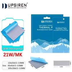 Upsiren 21W/mk 0,75/1,25/1,75mm GPU CPU Kühlkörper Kühl Leitfähiges Silikon Pad Hochwertiges Original Authentisches Wärmeleitpad