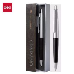 Deli ORAMNO Gelstift mit Walnussholzgriff, Vollmetallgehäuse, minimalistischer Signaturstift mit 0,5/0,7/1,0 mm, luxuriöses Business-Stift-Geschenkset