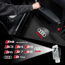 Autotür Willkommen Lichter Led HD Projektor Lampen Für Audi A3 A4 B8 8P 8V A6 C7 A5 Q5 B7 B6 B9 SLINE QUTTRO RS Q3 Q7 S3 S4 S5 S6 S8