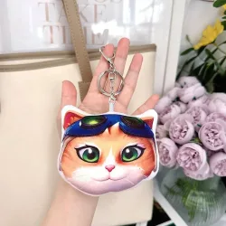 10cm Niedliches Plüschtier mit Soundfunktion für Cosplay, Overwatch 2 Jetpack Katze, Schlüsselanhänger, Anime-Spiel Plüschfigur, Taschenanhänger, Dekoration