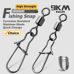 Duo-Lock Snap Wirbel 50 ~ 200 Stück Angelwirbel Snap Edelstahl Messing Salzwasser Angeln Rolling Barrel Wirbel Anschlüsse Tackle