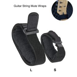 Miwayer Black Guitar String Mute Wraps ? geräuschreduzierende Bundschalldämpfer für Gitarren, Bässe und Ukulelen