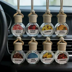Auto-Lufterfrischer mit ätherischem Öl, sorgt für einen langanhaltenden Duft in Ihrem Auto, eine Flasche hält 180 Tage.