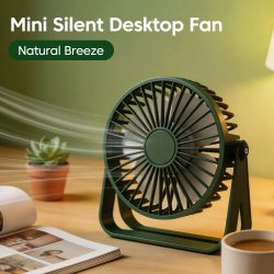 Schreibtischventilator, tragbarer Mini-USB-Akku-Ventilator, extrem leise, geeignet für Zuhause, Schreibtisch, Büro, Studentenwohnheim, Computer, Sommer