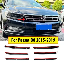 Für vw passat b8 Frontgrill verchromt 2015 2016 2017 2018 2019 Variante verchromt Dekorations streifen auf dem Frontgrill