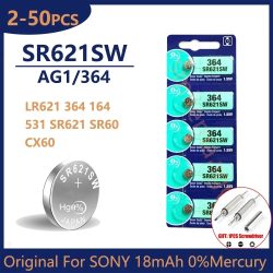 Original Für SONY 364 SR621SW SR60 Taste Batterie Für Uhr Spielzeug Fernbedienung Zelle Münze Batterien 1,55 V