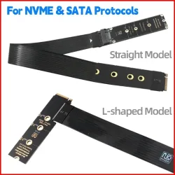 M.2 NVME-Verlängerungskabel für SSD-Grafikkarte M.2 SSD PCI-Express 4,0 x 4 m Key Extender-Adapterkabel für Solid Drive Riser-Karte
