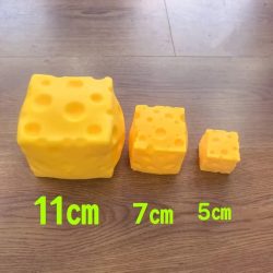5CM Käse-Quetschspielzeug Extra Große Größe Käse-Squishy Fidget Toys Langsam Rückfedernder Formbarer Entspannungsball für Erwachsene Geschenke 2026 Neu
