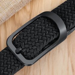 Nicht loch Punch-freies MÄNNER UND FRAUEN Woven Gürtel Elastische Stretch Leinwand Gürtel Weiblichen Koreanischen Stil Vielseitig Student hosen Gürtel