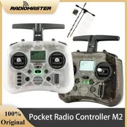 RADIOMASTER Pocket Radio Controller M2 FCC/LBT Hall Gimbal EdgeTX Sender ELRS CC2500 mit BAT RP1 Empfänger für FPV Drohne