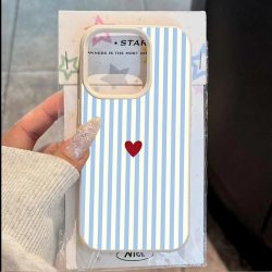INS Süße kleine Herzchen-Muster Handyhülle für iPhone 17 16 15 14 Pro Max 13 12 11 XS X XR 7 8 Plus 16E 17E 17 Air Cover