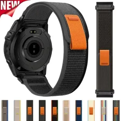 Trail Loop Quick Fit 26mm 22mm 20mm Armband für Garmin Quatix 8/Tactix 8/Fenix 8 E 7 7X 7Pro S 6 6X Nylon-Armband für Enduro 3 2