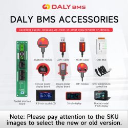 Daly Smart BMS Lifepo4 Li-Ion Zubehör 3s-24s 30A-500A 4s 8s 16s Touch Control Bildschirm LCD Display und CAN BUS UND LIGHT BOARD