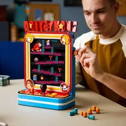 2026 Beliebte 1371-teilige Spiele Retro-Gaming-Konsole Donkey Kong Maze Arcade Baustein-Puzzle-Modell Spielzeug Geburtstagsgeschenk Ornament