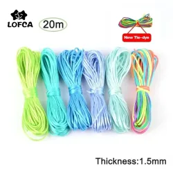20m/Lot DIY Nylonschnüre 1,5mm Schnullerketten für Beißketten, Seile für Silikonperlen, handgemachter Satin-Schmuckfaden