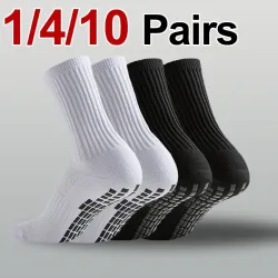 1/4/10 Paar neutrale, rutschfeste Fußballsocken für Frühling und Sommer, absorbieren Schweiß, atmungsaktiv, für Basketball, Laufen, Freizeit, Sport