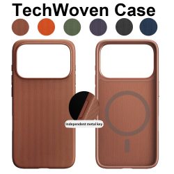 Luxuriöse Tech-Gewebe-Magnet-Hülle für iPhone 17 Air 12 13 14 15 16 Pro Max ? TechWoven für MagSafe Wireless Charging Cover