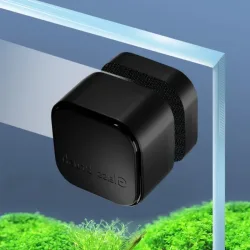 1 Stück magnetische Aquarium-Glasreiniger-Bürste, quadratischer Mini-Algenschaber aus Kunststoff für die Wartung von Aquarien, geeignet für verschiedene Fische