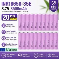 Other, Neue INR18650 35E 3500mAh wiederaufladbare Lithium-Batterie, 30A Hochleistungs-Entladung, geeignet für kleine Handbohrer-Batterien in Elektrowerkzeugen.