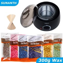 200 ml Haar Entfernung Werkzeug Smart Wärmer Wachs Heizung Hände Füße Epilierer Enthaarung Hautpflege Paraffin Wachs Maschine Kit + wachs Bohnen