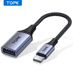 Topk usb c zu usb a dapter otg kabel typ c männlich zu usb 3,0 2,0 weibliche kabel für macbook pro samsung typ c adapter