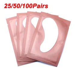 25/50/100 paar Augen Patches Unter Wimpern Pads für Gebäude Papier Patches Rosa Lint Kostenloser Aufkleber für Falsche Wimpern LAUKISS