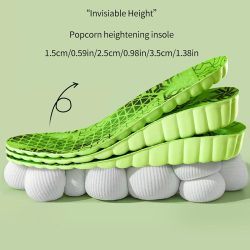 1 Paar NEUE Einlegesohlen zur Erhöhung der Höhe, hohe Elastizität, stoßdämpfende Schuhsohle, weiche, bequeme Sport-Einlegesohlen