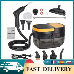 2500W Hochdruck-Dampfreiniger Handgehaltener Hochtemperatur-Dampfreiniger mit 1600ML Wassertank Tragbare Dampfreinigungsmaschine für Zuhause, Bad, Küche, Auto