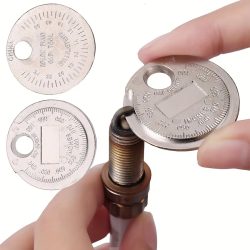 1PC 0,6-2,4mm Bereich Münz-Zündkerze Gage Lücke Werkzeug Fühler Zündkerze Lücke Messung Werkzeug