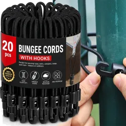 Bungee-Seil Mini-Gepäckgurt Hochelastisches Expander-Seil mit Haken Verstellbarer Gummi-Spanner Camping-Elastikband