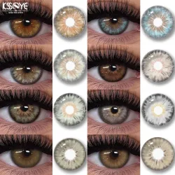 KSSEYE, KSSEYE 1 Paar Kleopatra 2.0-Serie Kontaktlinsen in natürlicher Farbe für Augen, braune Linsen, farbige Linsen, jährlich schöne graue Augen