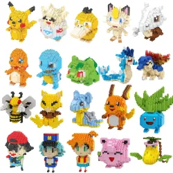 Pokemon Mikro-Bausteine Marowak Jigglypuff Gengar Mudkip Piplup Raichu Gyarados Pikachu Mini-Figuren
