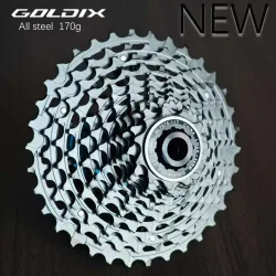 GOLDIX Ultraleichte CNC Schwarz Rennrad Kassette k7 11/12 Geschwindigkeit 32T 34T 36T 11V 12V HG Freilauf Hohl Fahrrad Kette Rad