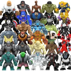 Blind Box Mini-Bausteine PG1805 Figuren Großer Goblin Spiderman Iron Man Venom Captain Hawk Deadpool Rüstung Weihnachtsgeschenk Spielzeug