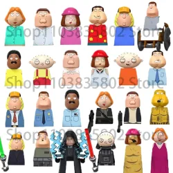 8-teiliges Set Cartoon TV Peter Stewie Lois Meg Griffin Bausteine Family Guy Actionfiguren Weihnachtsgeschenke