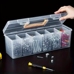 1/7-teiliges Werkzeugteile-Aufbewahrungsbox-Set, Werkzeug-Organizer mit mehreren Fächern, Sortierbox für Schrauben, Schraubenschlüssel, Hardware-Zubehör und Spielzeug