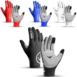 Touchscreen lange All Finger Gel Sport Fahrradhandschuhe MTB Rennrad Reiten Racing Herren- und Damenfahrradhandschuhe