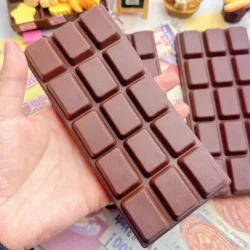 Squishy Simuliertes Schokoladen-Quetschspielzeug aus PU, weich und langsam zurückfedernd, Fidget-Spielzeug, Stressabbau-Spielzeug, sensorisches Quetschspielzeug für Erwachsene